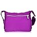 Vbiger Shoulder Bags Messenger Handbags Multi Pocket Waterproof Crossbody Bags (Purple 2)