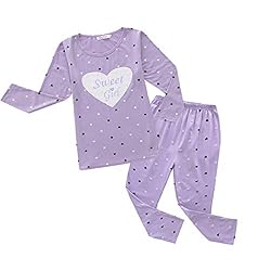 MyFav Girls' Comfy Sleepwear Hearts Shape Pajama