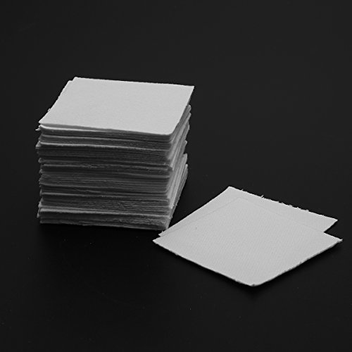 CocinaCo 50Pcs 8x8cm Bullseye Hot Pot Thinfire Kiln Paper for DIY Glass Fusing