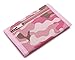 RFID Trifold Canvas Outdoor Sports Wallet for Kids - Front Pocket Wallet with Magic Sticker (Pink Camouflage)