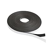 Dabit Quality Magnetic Tape | Magnetic Strip on 1 Side, Self-Adhesive on the Other | Ideal for Crafting Fridge Magnets, Flexible magnetic roll for DIY Projects & Dry Erase Boards