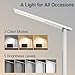 LED Desk Lamp - Dimmable Table Lamp with Eye-Caring Ideal for Reading, Studying, Working, Foldable Office Task Light, 3 Color Modes with 5 Brightness Levels, Touch Control, Memory Function, White