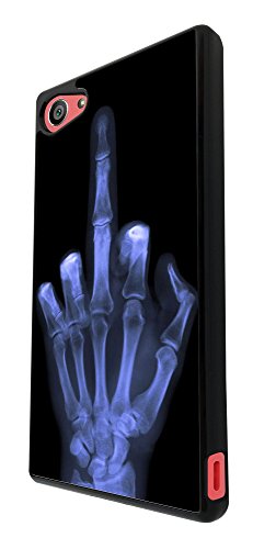 601 - Xray Middle Finger Skeleton Funky Design For Sony Xperia Z5 Compact / Mini Fashion Trend CASE Back COVER Plastic&Thin Metal