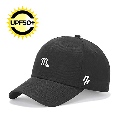 Riorex 12 Constellation Baseball Caps-TPU Crafts Symbol Athletic Baseball Fitted Cap UV 50+ 1803A001 (Scorpio)
