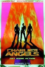 CHARLIE'S ANGELS (Advance) Poster ( Bill Murray, John Forsythe, Kelly Lynch, Drew Barrymore) - US ONE SHEET - ORIGINAL CINEMA POSTER 69 x 104cm approx
