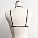 Febecool Harness Bra, Women Alluring Harness Bra Elastic Cage Bra Strappy Hollow Out Bra (Small, Black)