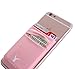 Monca Phone Wallet Stick on, Phone Card Holder for Back of Phone Stick On Sticky Adhesive Attachment iPhone Wallet & iPhone Credit Card Holder (Rose Gold)