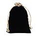 Ladovin 25Pcs Soft Velvet Pouches with Drawstrings for Jewelry Wedding Candy Gift Bags, 4.7