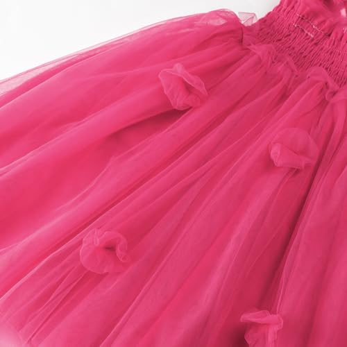 Miipat Dresses for Babies Girls Butterfly Tulle Sleeveless Little Girl Princess Dress Birthday Party Wedding Flowers Girl Dress