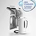 Amamba Portable Handheld Travel Garment Steamer 7-in-1 Powerful Multi Use: Clothes Wrinkle Remover-Clean-Sanitize-Refresh-Treat-Defrost. Perfect for Fabric/Home/Face/Facial/Mini Clothes Steamer, White