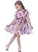 Bonny Billy Girls Short Sleeve Pleated Chiffon Floral Dress