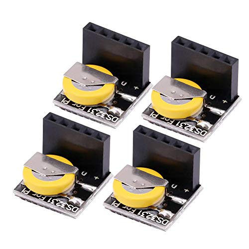 4 Pcs Clock Module High Precision RTC Clock Memory Module Real Time Clock Module for 3.3 V-5 Vds3231