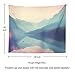 Wall Hanging Nature Tapestry, National Park USA Instagram Mountain Lake Nature Summer Wilderness 60 x 80 inch Home Decorations for Living Room Bedroom Dorm
