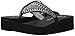 Skechers Cali Women's Vinyassa-Bindu Flip Flop,Black/Silver,7 M US
