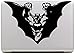 Vati Leaves Removable Creative Flight Batman Decal Sticker Skin Art Black for Apple MacBook Pro Air Mac 13