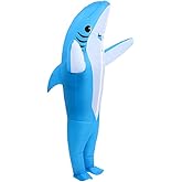 KMiKE Inflatable Shark Costume for Adult(Kids) Funny Halloween Costumes Fantasy Cosplay Blow up Costume
