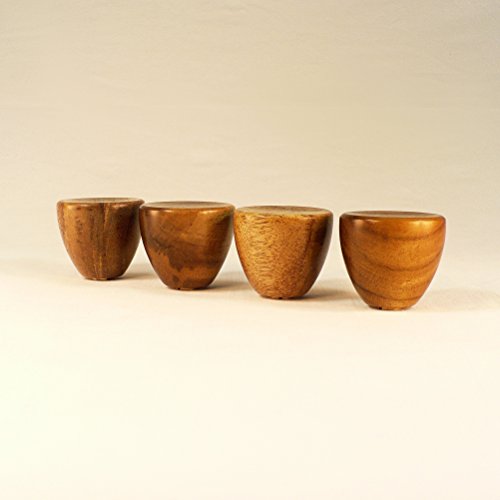 Lamp Finial, Teak, Cup Pattern 3 - Thumbnail 3