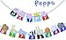 Peppa Birthday Garland Decoration Flag Birthday Party Supplies Peppa Pig Banner