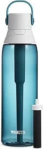 Brita Plastic Water Filter Bottle, 26 Ounce 1, Sea Glass