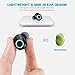 True Wireless Earbuds, 20H Playtime, Volume Control, Bluetooth Headphones 5.0 Mini Stereo Headset with Microphone, IPX5 Sweatproof, Hi-Fi Sound, in Ear Earphones with Portable Charging Case Black