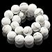 White Howlite Beads, maxin Bling Jewelry 8MM Crystal Elastic Stretch Loose Beaded Bracelet--Unisex