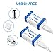 9V Rechargeable 650mAh Li-ion Battery with Micro USB Charging Port - 4 Pack