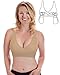 Rumina's Classic Nursing Bra with a built-in Hands-Free Pumping Bra - Nude, S