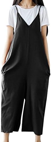 SCSAlgin blouse Women Strap Wide Leg Pants Vocation Dungarees Casual Jumpsuits Trousers Rompers