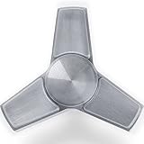Infinity Silver i5 Fidget Spinner i-Series Pro with R188 VorTech Smoothest Rated Bearings (Premium Weighted Metal Fidget Spinner)