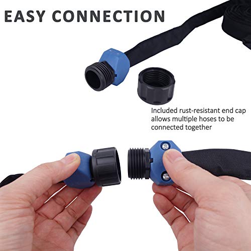 H2O WORKS Flat Weeper Soaker Hose, 50 Feet Dripping Water Hose Heavy Duty Garden Hose Pricepulse