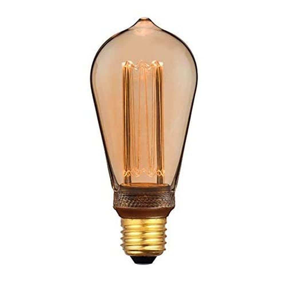 NITYAM ST64 Decorative LED Light Bulb New Generation-4W 200 Lumen-E27 Base, 4 W, Gold