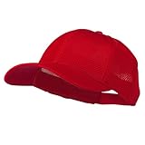 Air Mesh Polyester Cap - Red OSFM