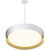 ET2 Echo - 40W 1 LED Pendant-5 Inches Tall and 24 Inches Wide-White/Gold Finish -Traditional Installation