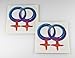 Temporary Tattoo Gay Pride Set - Women's Semi-Permanent Tattoo Gift - Gay Pride Accessory - Set of 10-50% Bulk DISCOUNT