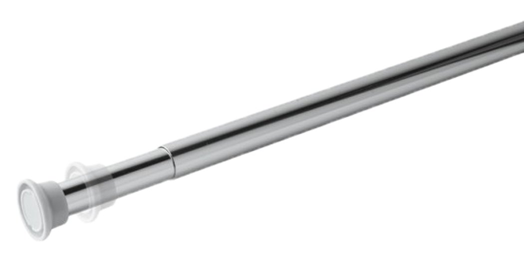 MX Group 5017706607025 Telescopic Shower Curtain Rail - Polished Aluminium