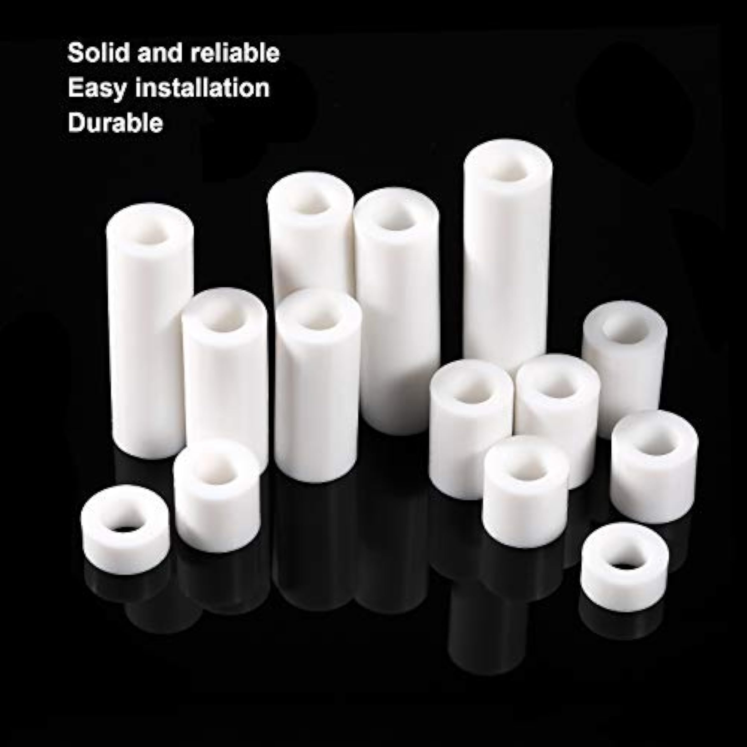 120 Pieces Outlet Screw Spacers White Rubber Round Spacer