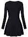 Timeson Women's Long Sleeve Crossover V Neck Wrap Front Pullover Casual Peplum Top