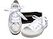 White Flat Satin Ribbon Shoelaces, Shoe Laces For Kids, Youths & Women's Trainers, Sneakers