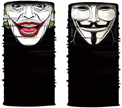 Tianzhiyi Fashionable and convenient Cool Robot Skeleton Halloween Mask Scarf Joker Headband Balaclavas for Cycling Fishing Ski Motorcycle (Size : 1)