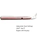 VAV Professional Hair Straightener 1in 3D Floating Plate Ceramic Flat Iron 284℉-446℉ Auto Shut-Off US Plug Rose Gold