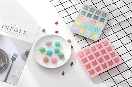 UNIYA 20 Grid Silicone Diamond Ice Grid Ice Bag Square Frozen Ice Cube Mold Ice Box Ice Mold Chocolate Mold Chocolate… - Afbeelding 3