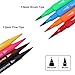 24 Pack Dual Brush Pen Art Markers - Colored Fine Tip Markers for Coloring Books, Drawing, Bullet Journal - Brush Pens for Sketching, Planner, Lettering