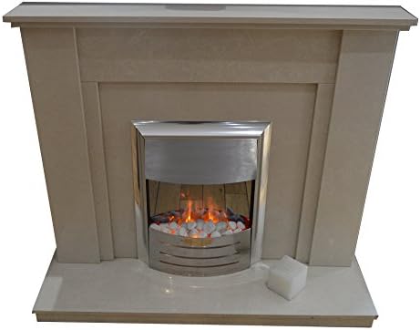 Alberto Fireplace in Canaleter Marble (*Free Local Delivery*) (Canerleter)