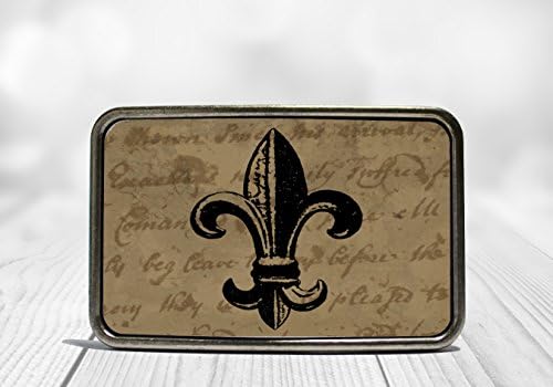 Fleur de Lis Belt Buckle Brown
