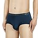 DAVID ARCHY Men's 4 Pack Micro Modal Separate Pouch Briefs with Fly (L, Navy Blue)
