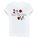 BLACKMYTH Women Summer Nothing Rose Print Short Sleeve Top Tee Graphic Cute T-Shirt