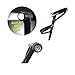 Self Standing Dual Handle Canes and Walking Sticks for Men and Women Best Travel Adjustable Walking Assist Cane with Safety Light and Quad Base Mobility Aids For Seniors Disabled and Elderly