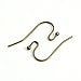 Antique Bronze Solid Brass French Hook Earring Wires Findings for Jewelry Making- Lead & Nickel Free Hypo-Allergenic (21 Gauge, 22mm)