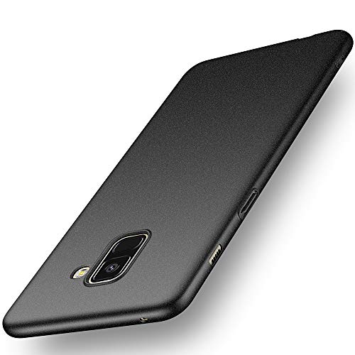 Avalri Samsung Galaxy A8 2018 Case, Ultra Thin Anti-Fingerprint Minimalist Hard PC Cover Galaxy A8 2018 (Matte Dark)