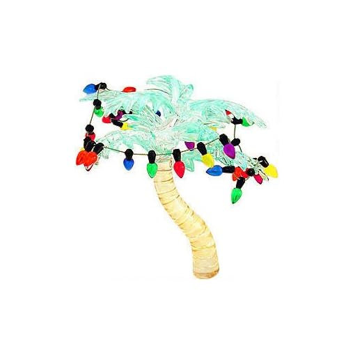 Glass Tropical Palm Tree Christmas Ornament Beachfront Decor